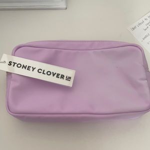 NWT Stoney clover small pouch grape color